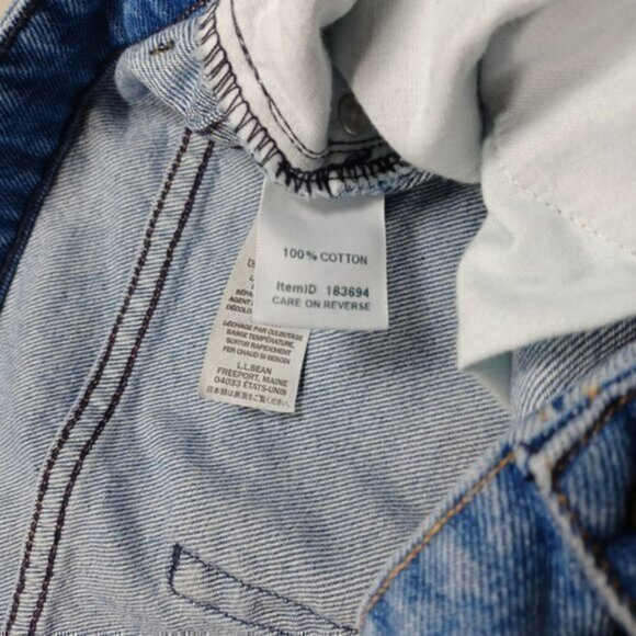 LL Bean womens medium wash Original relaxed stretch jeans 22x30 EUC - Picture 5 of 6
